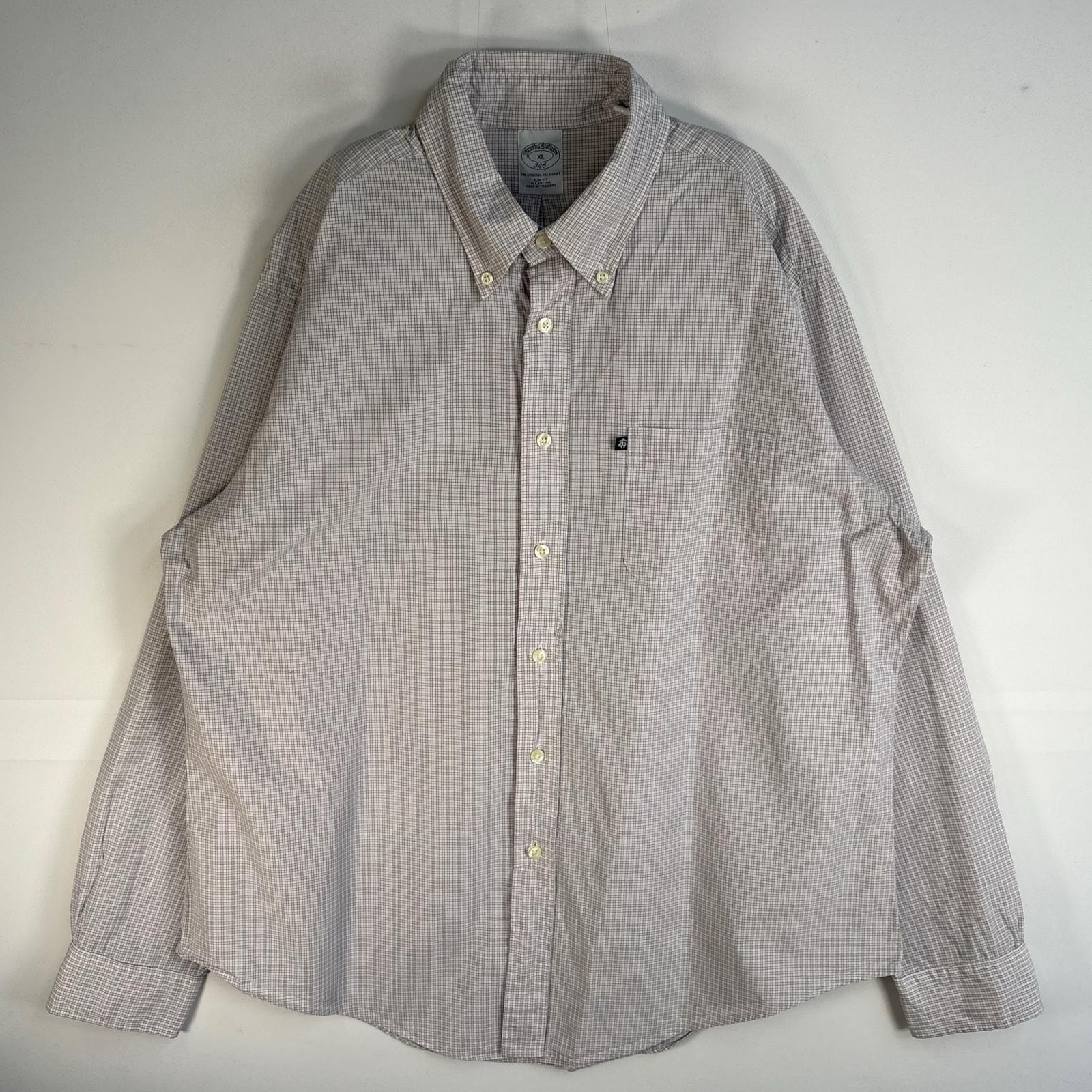 古着 ブルックスブラザーズ Brooks Brothers 長袖シャツ チェック 胸ポケ 346 XL  ピンク系 マルチカラー メンズ