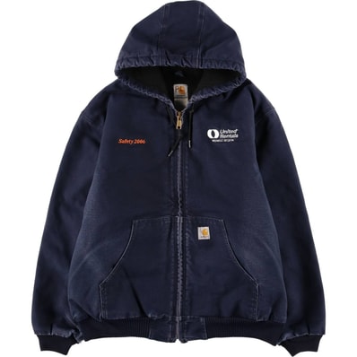 古着 00年代 カーハート Carhartt アクティブジャケット 中綿入り ダックフルジップパーカー メンズXL相当/eaa626253