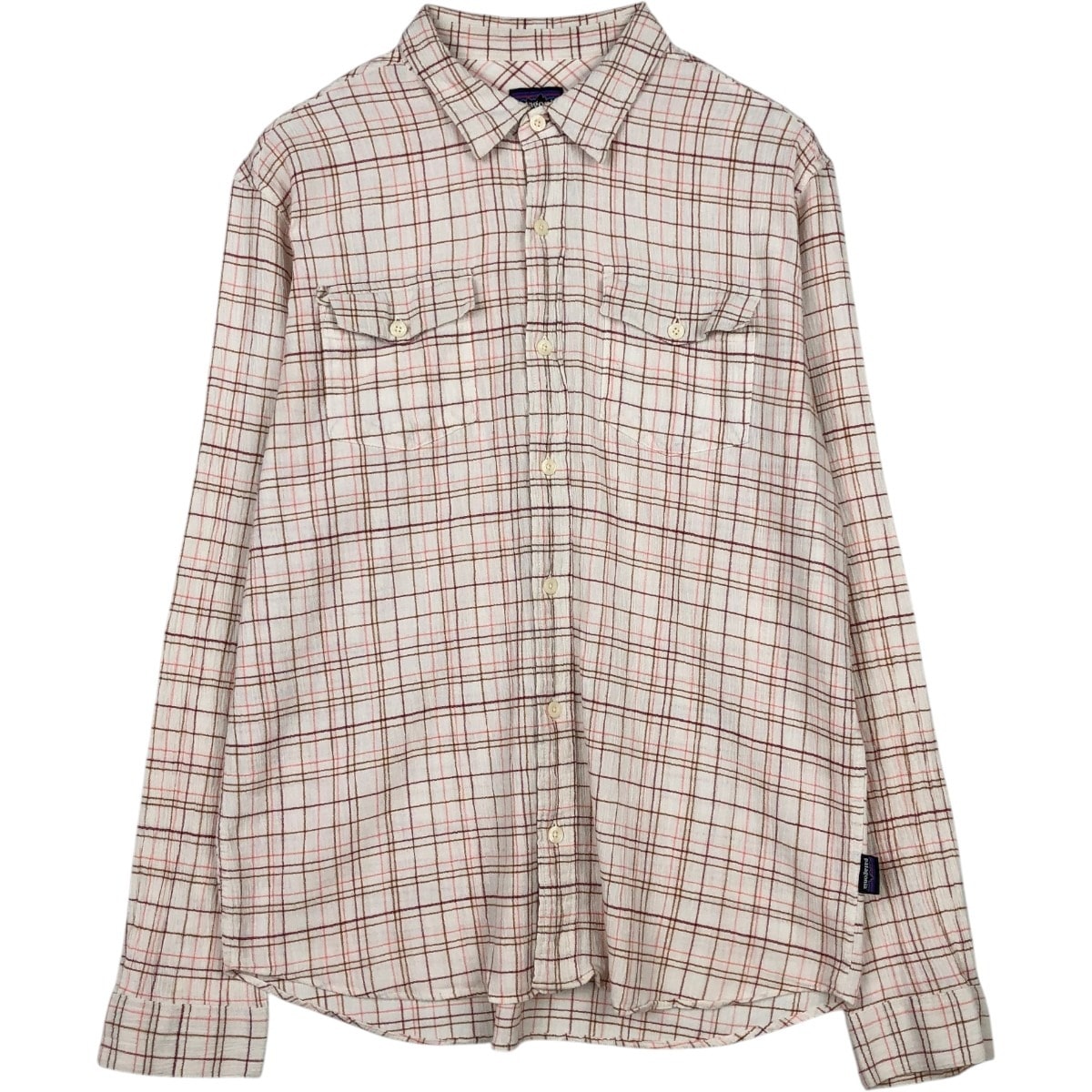 古着 パタゴニア Patagonia ORGANIC COTTON オーガニックコットン 長袖 コットンチェックシャツ メンズM相当/eaa666745