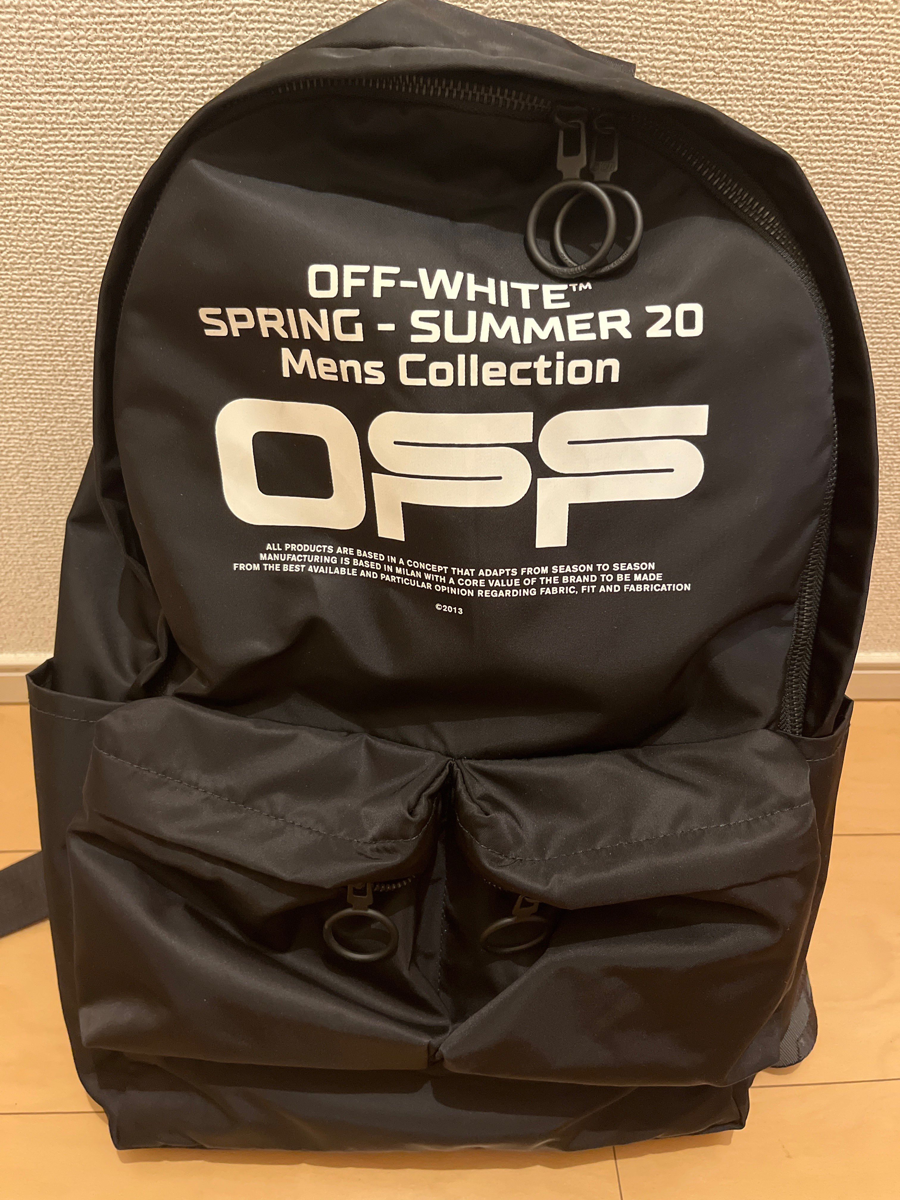 OFF-WHITE Shell Logo Backpack "Black"