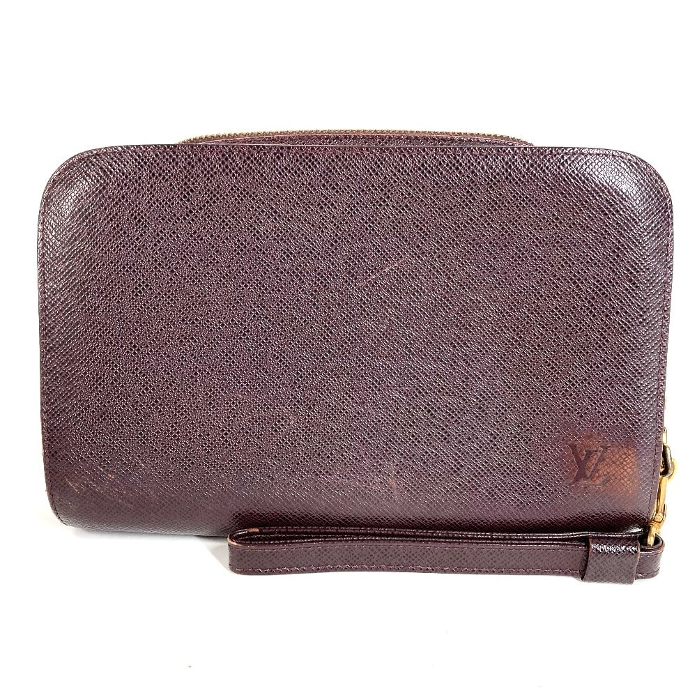 ルイヴィトン LOUIS VUITTON バイカル M30186 タイガ ストラップ付き クラッチバッグ セカンドバッグ タイガレザー アカジュー パープル