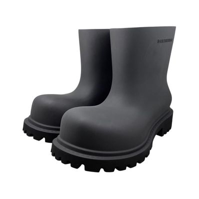 バレンシアガ ブーツ ステロイド ラバー 770589 40サイズ ロゴ ブラック STEROID BOOT BALENCIAGA