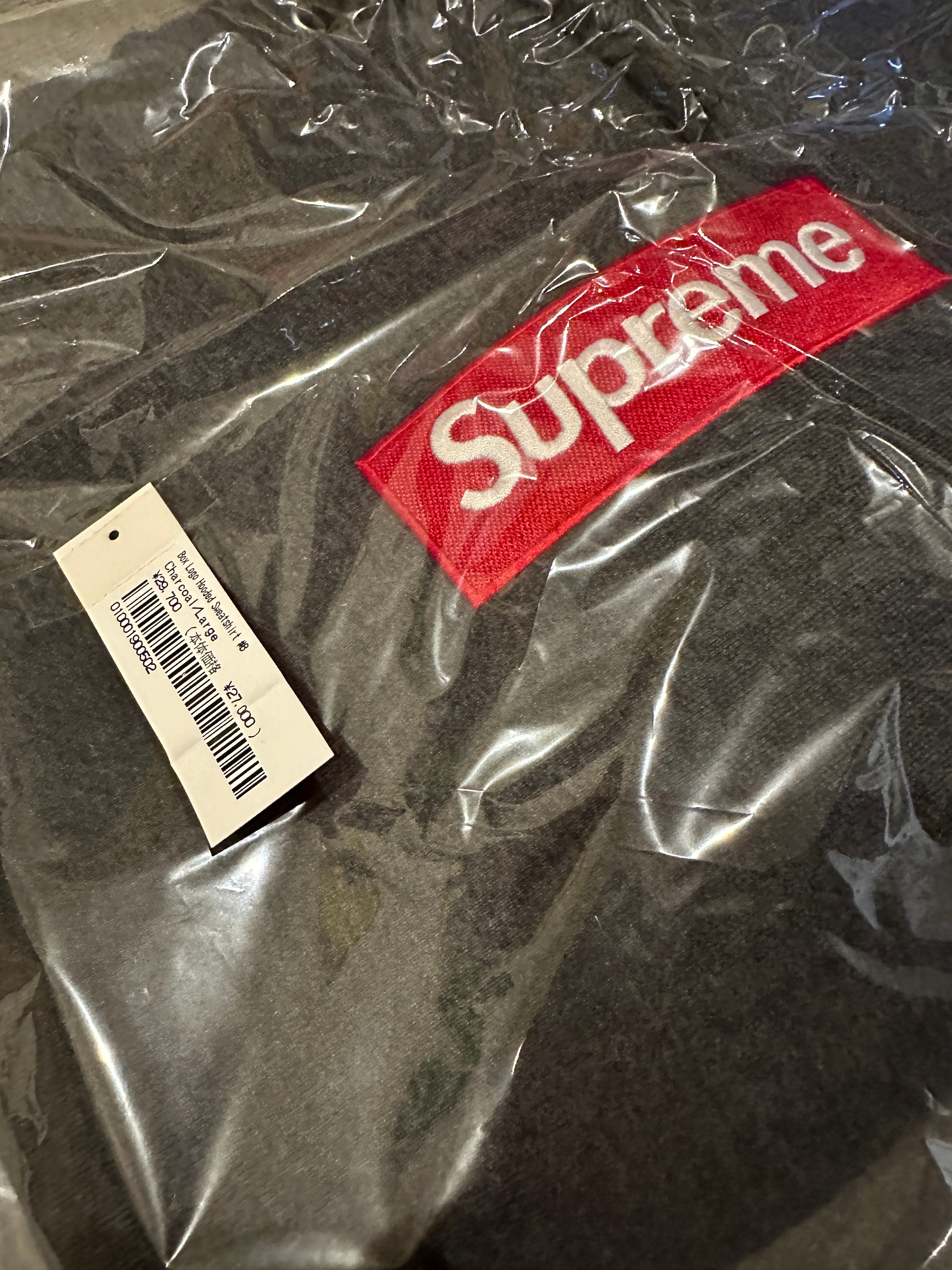 Supreme Box Logo Hooded Sweatshirt "Charcoal" (21FW)