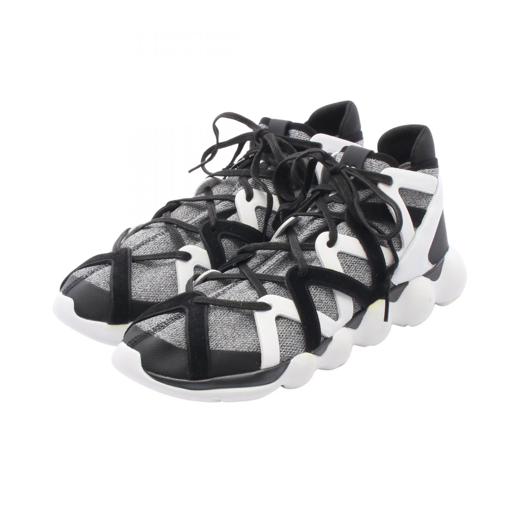 ワイスリー Y-3 KYUJO HIGH スニーカー 靴 スウェード レザー ファブリック メンズ グレー系 / ブラック系 / ホワイト系 AQ5544 【中古】