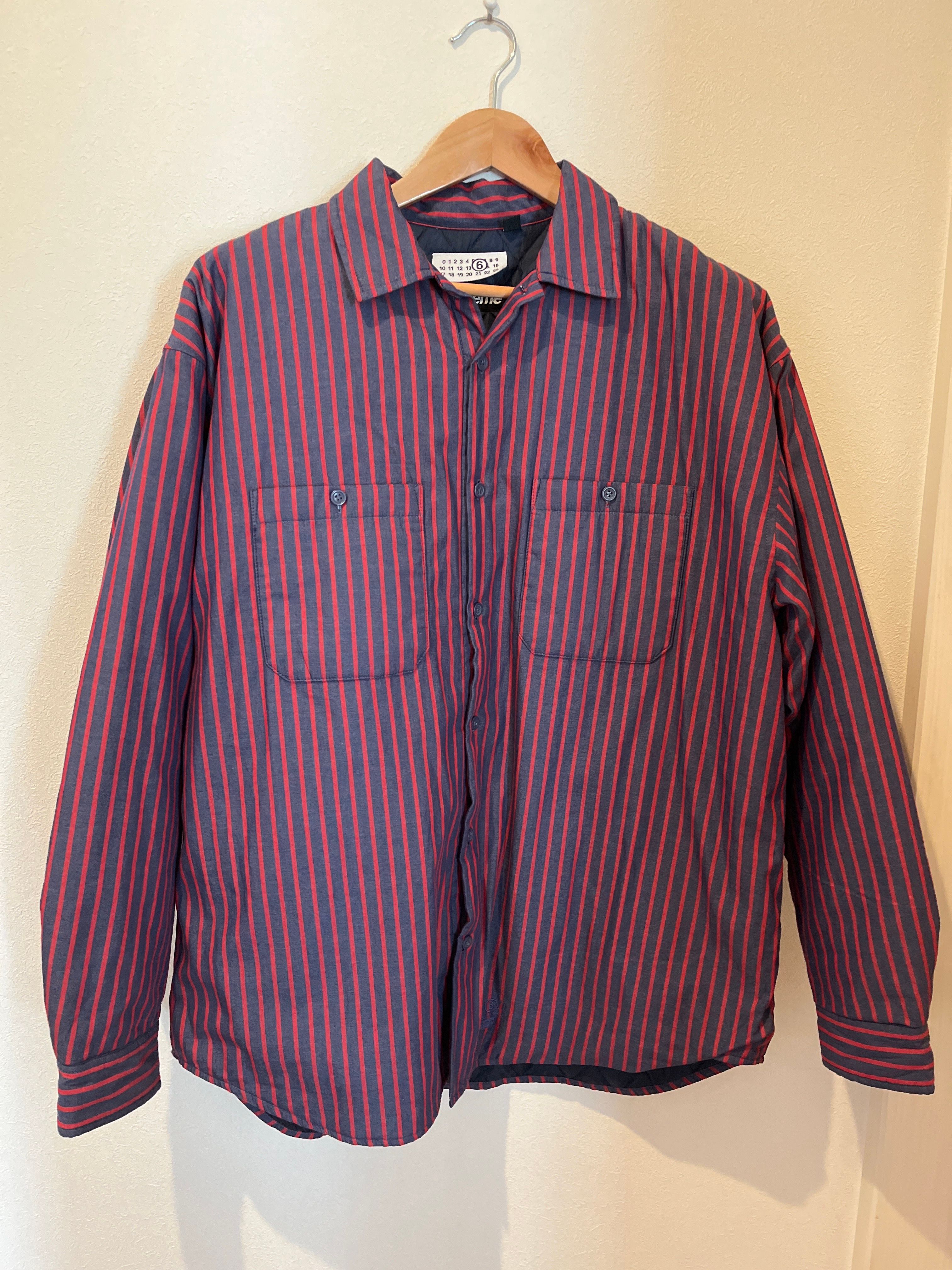Supreme x MM6 Maison Margiela Padded Shirt "Stripe"