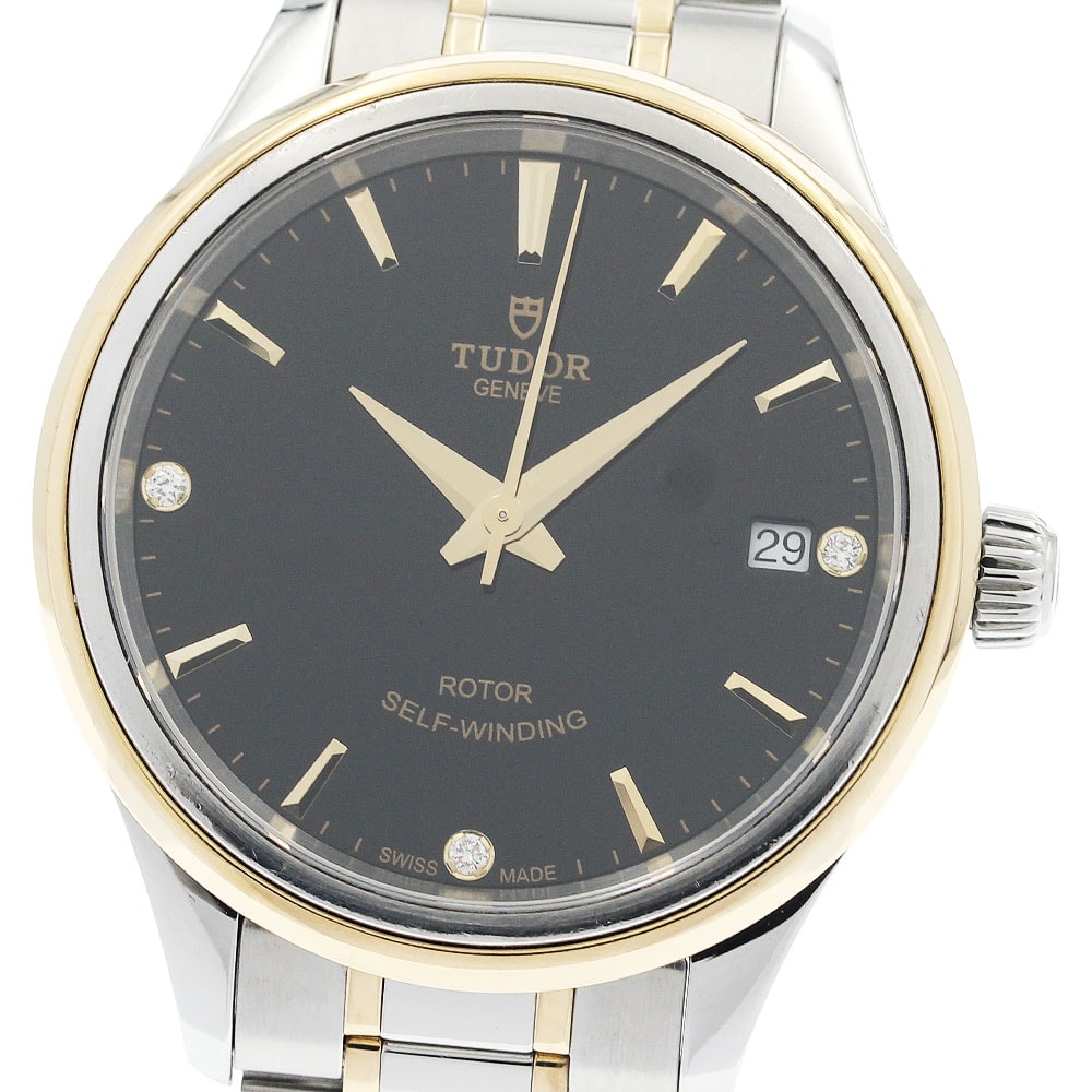 ★保 チュードル スタイル デイト 3Pダイヤ 12303 ボーイズ 【中古】