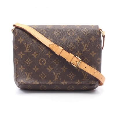ルイ・ヴィトン LOUIS VUITTON ミュゼットタンゴ ショートストラップ ショルダーバッグ バッグ PVCコーティングキャンバス レザー モノグラム レディース ブラウン系 M51257 【中古】