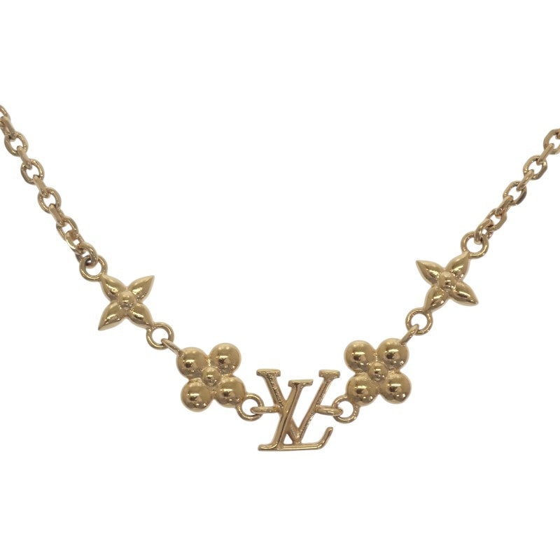 ルイヴィトン LOUIS VUITTON ベビールイ M01614 ネックレス メタル ゴールド レディース【中古】【ABランク】