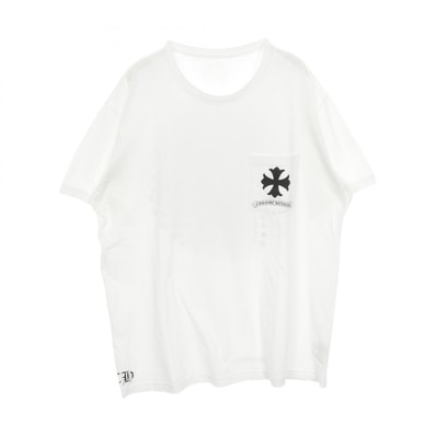 クロムハーツ CHROME HEARTS CHプラス カットソー 衣料品 トップス コットン メンズ ホワイト系 / ブラック系 【中古】