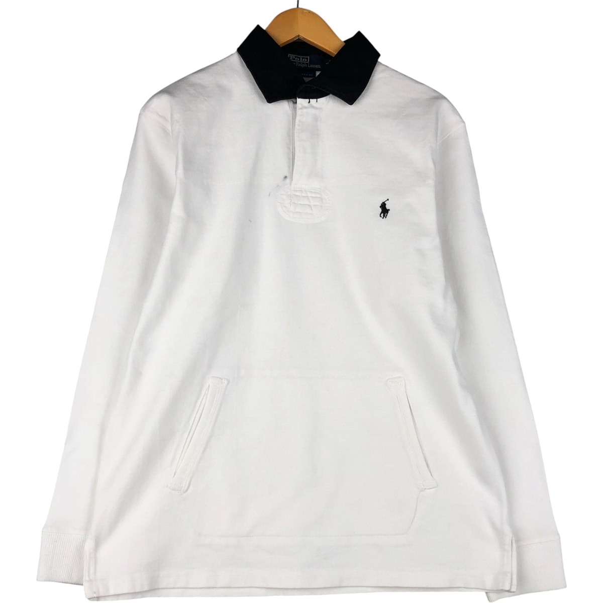 古着 ラルフローレン Ralph Lauren POLO by Ralph Lauren CUSTOM FIT 長袖 ラガーシャツ メンズL相当/eaa601115