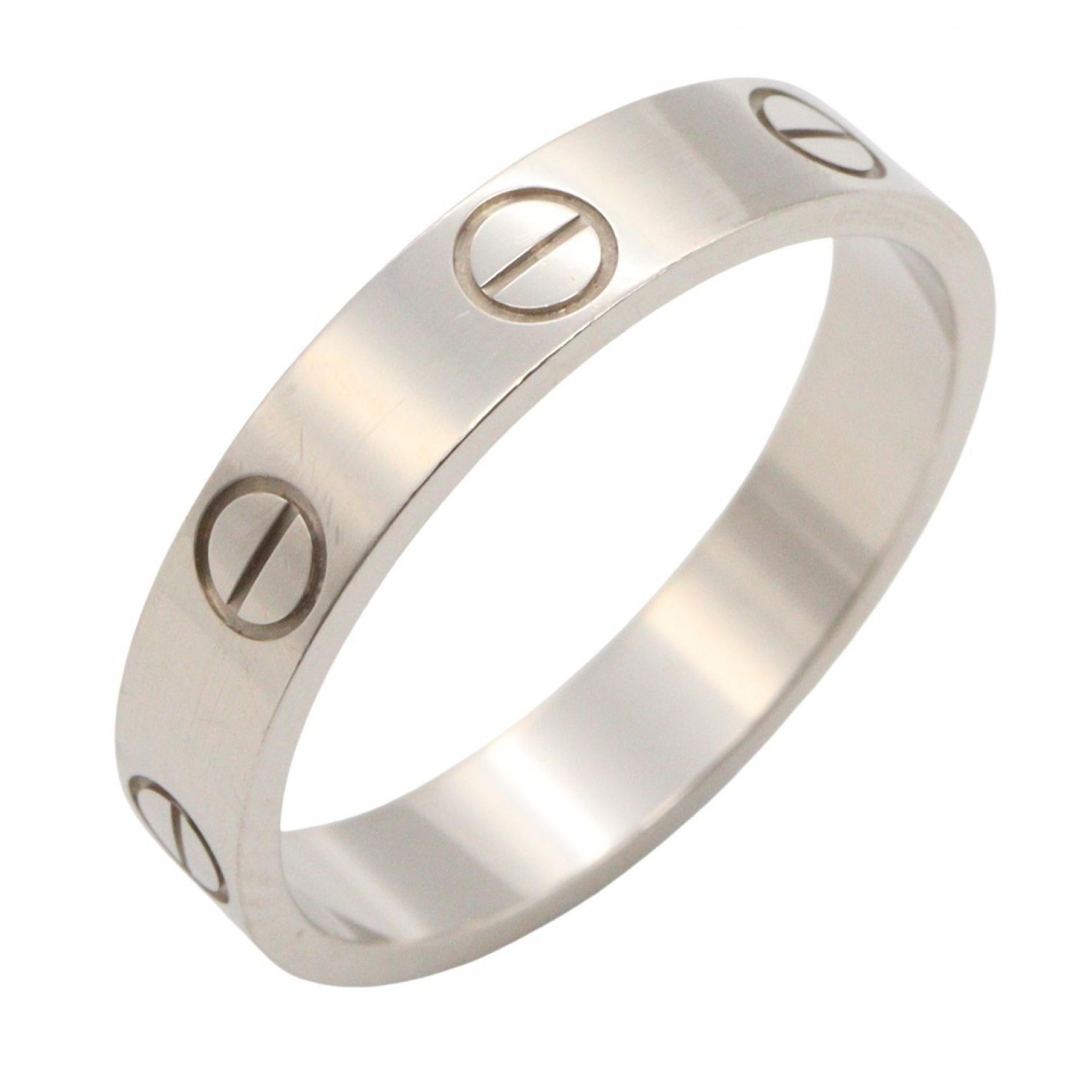 カルティエ CARTIER ミニラブリング リング・指輪 ジュエリー K18WG(ホワイトゴールド) レディース シルバー系 B4085152 【中古】