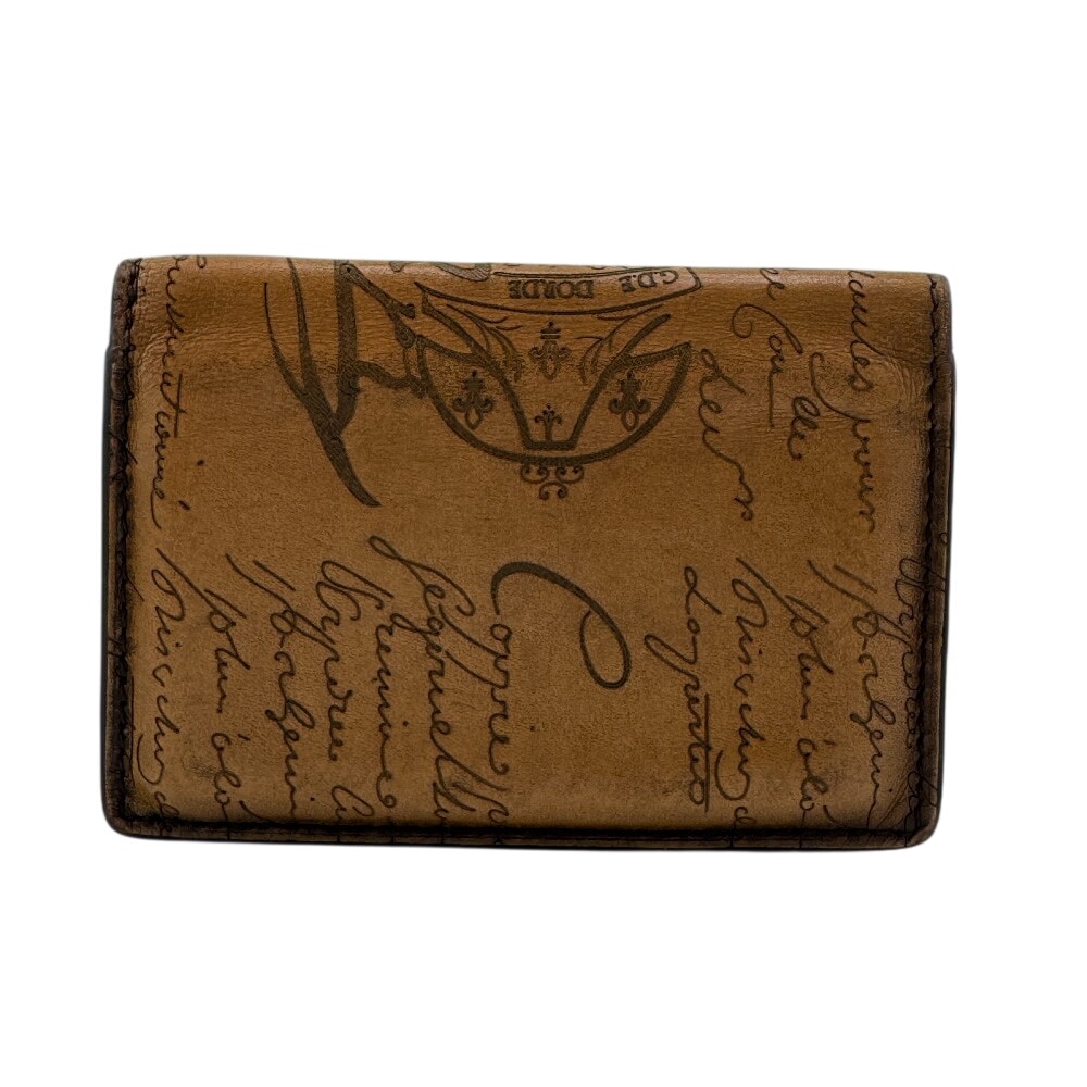 ベルルッティ Berluti カードケース カリグラフィ ブラウン