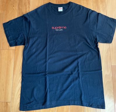 Supreme Classic Logo Tee "Navy"
