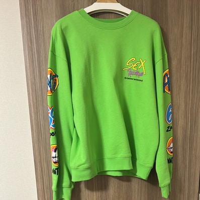 Chrome Hearts Matty Boy Sex Records Crewneck Sweatshirt "Citrus"