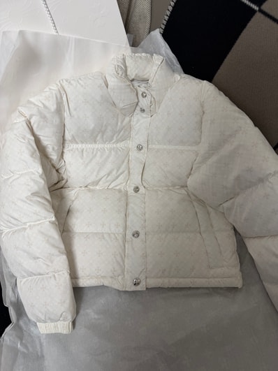 Chrome Hearts Cropped CH Plus Stiff Down Jacket "White"