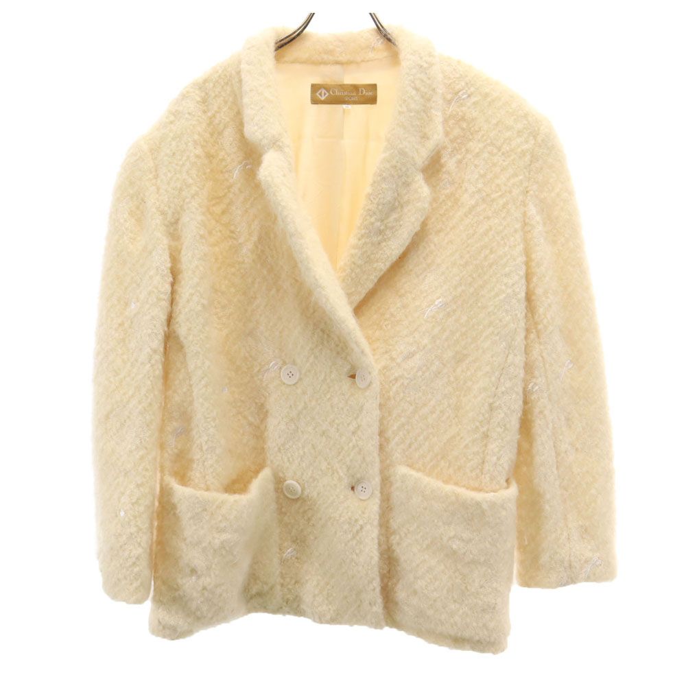 美品⭐️Christian Dior Vintage ウールコート ボア AI43 美品/国内正規 Christian Dior クリスチャンディオール