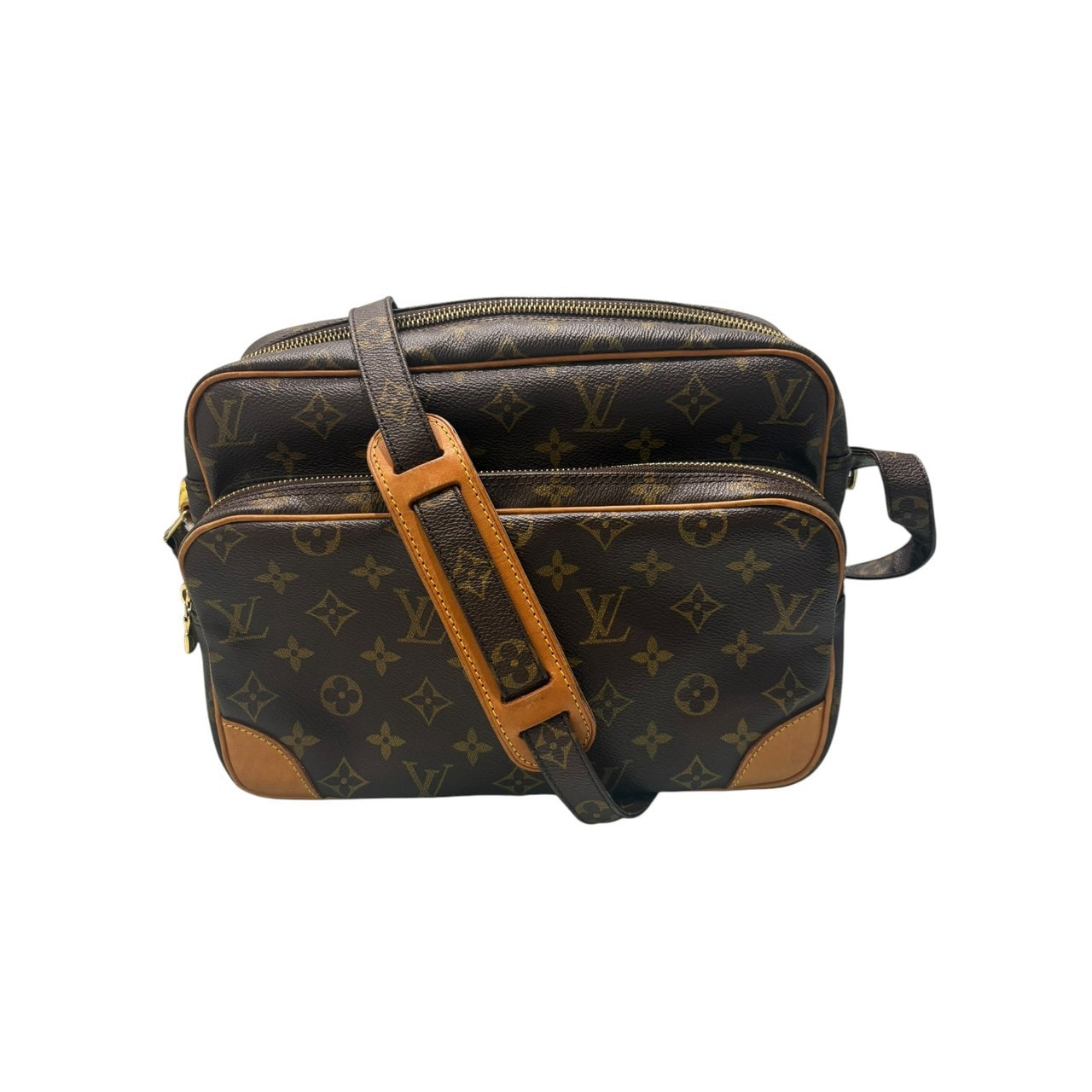 LOUIS VUITTON ルイヴィトン モノグラム ナイル ブラウン PVC ショルダーバッグ S1-00221 【中古】