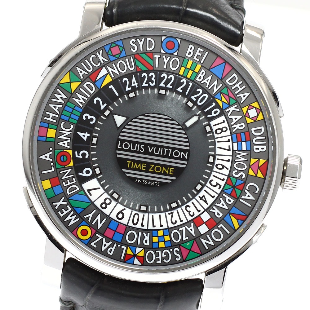 ルイ・ヴィトン エスカル タイムゾーン Q5D20 メンズ 【中古】