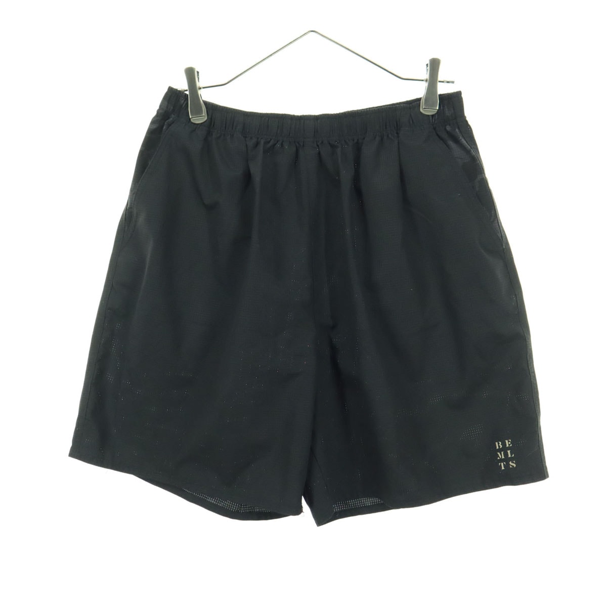 BEAMS LIGHTS ビームスライツ ワンポイントロゴ ショートパンツ M ブラック