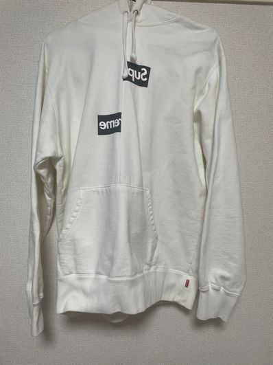 Supreme / Comme des Garçons SHIRT® Split Box Logo Hooded Sweatshirt "White"