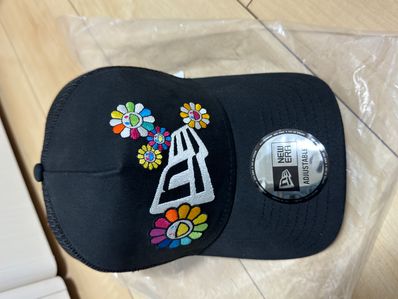 NEW ERA TAKASHI MURAKAMI 9FORTY A-Frame Trucker FLOWER FLAG BLACK "Black"