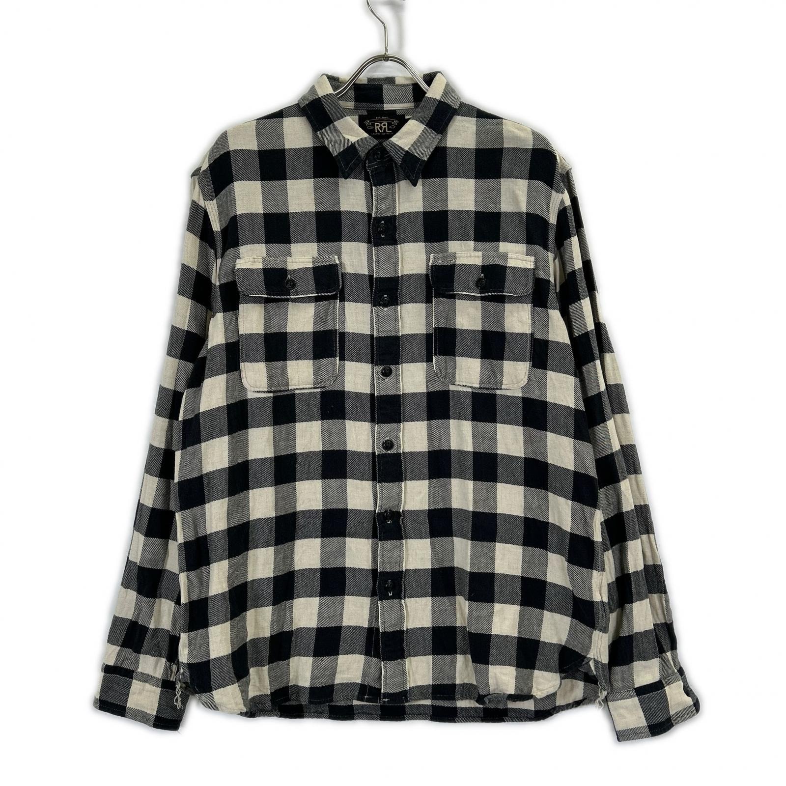 ダブルアールエル ブラック 0200011734 バッファローチェック ワークシャツ -