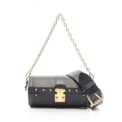 ルイ・ヴィトン LOUIS VUITTON パピヨン トランク 2WAY ハンドバッグ バッグ レザー エピ ノワール レディース ブラック系 M58655 【中古】