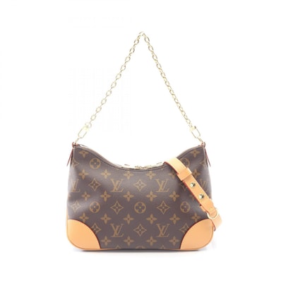 ルイ・ヴィトン LOUIS VUITTON ブーローニュ NM モノグラム 2WAY ハンドバッグ バッグ PVCコーティングキャンバス レザー モノグラム レディース ブラウン系 M45832 【中古】