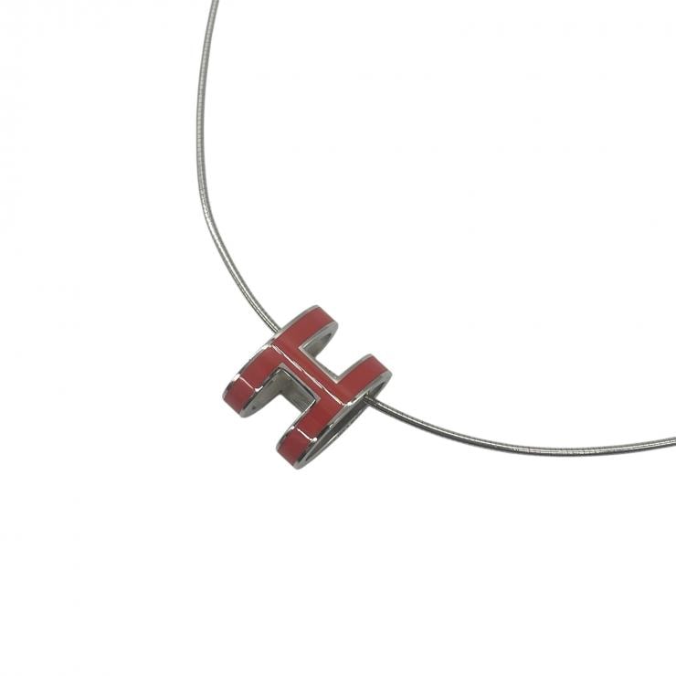 HERMES エルメス ネックレスSV925  ポップアッシュ SV925 ネックレス アクセサリー レッド ★美品★