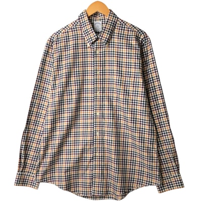 古着 ブルックスブラザーズ Brooks Brothers 1818 長袖 ボタンダウンチェックシャツ メンズL相当/eaa594543