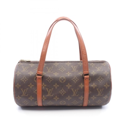 ルイ・ヴィトン LOUIS VUITTON パピヨン30 モノグラム 旧型 ハンドバッグ バッグ PVCコーティングキャンバス レザー レディース ブラウン系 M51365 【中古】