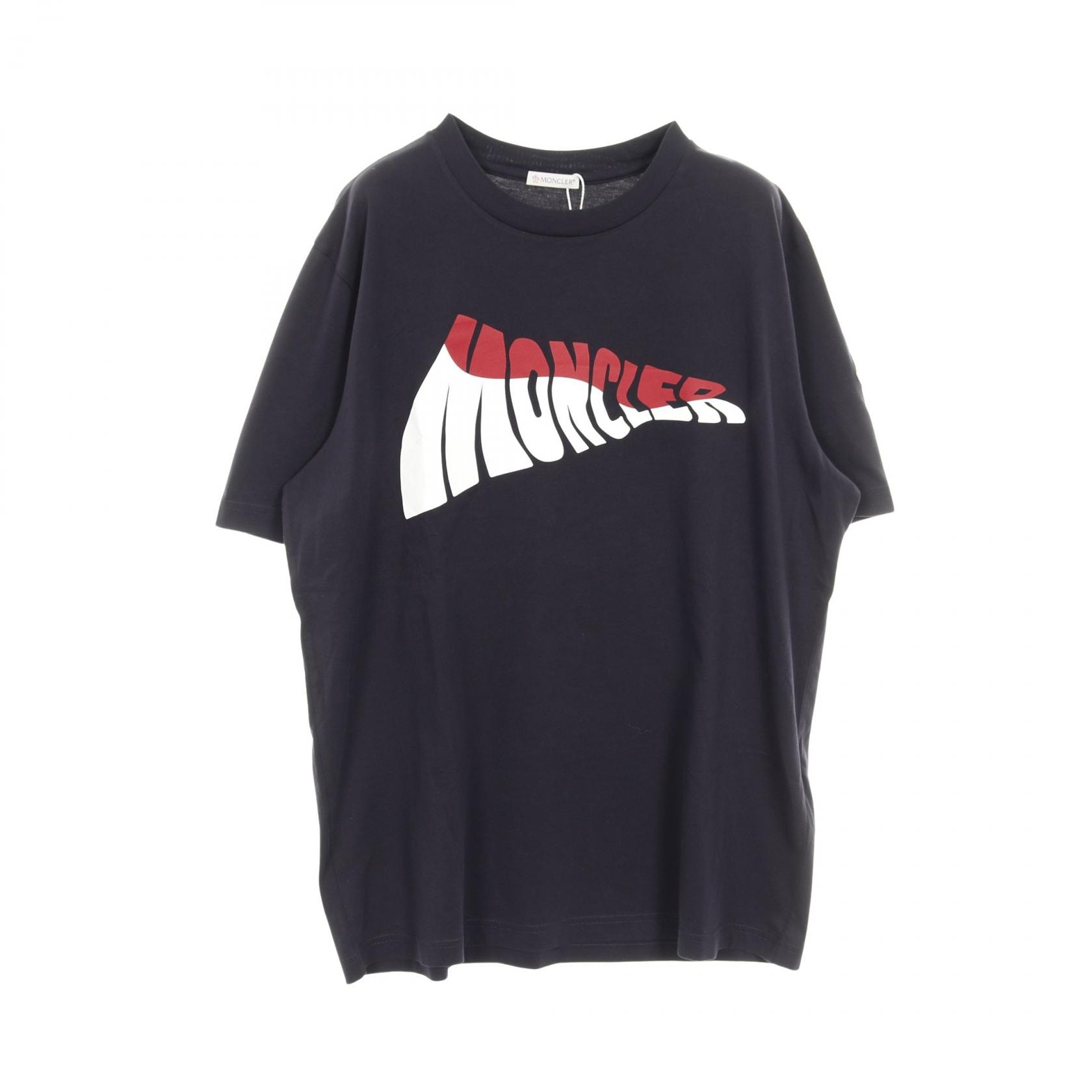 モンクレール MONCLER カットソー 衣料品 トップス コットン メンズ ネイビー系 【中古】