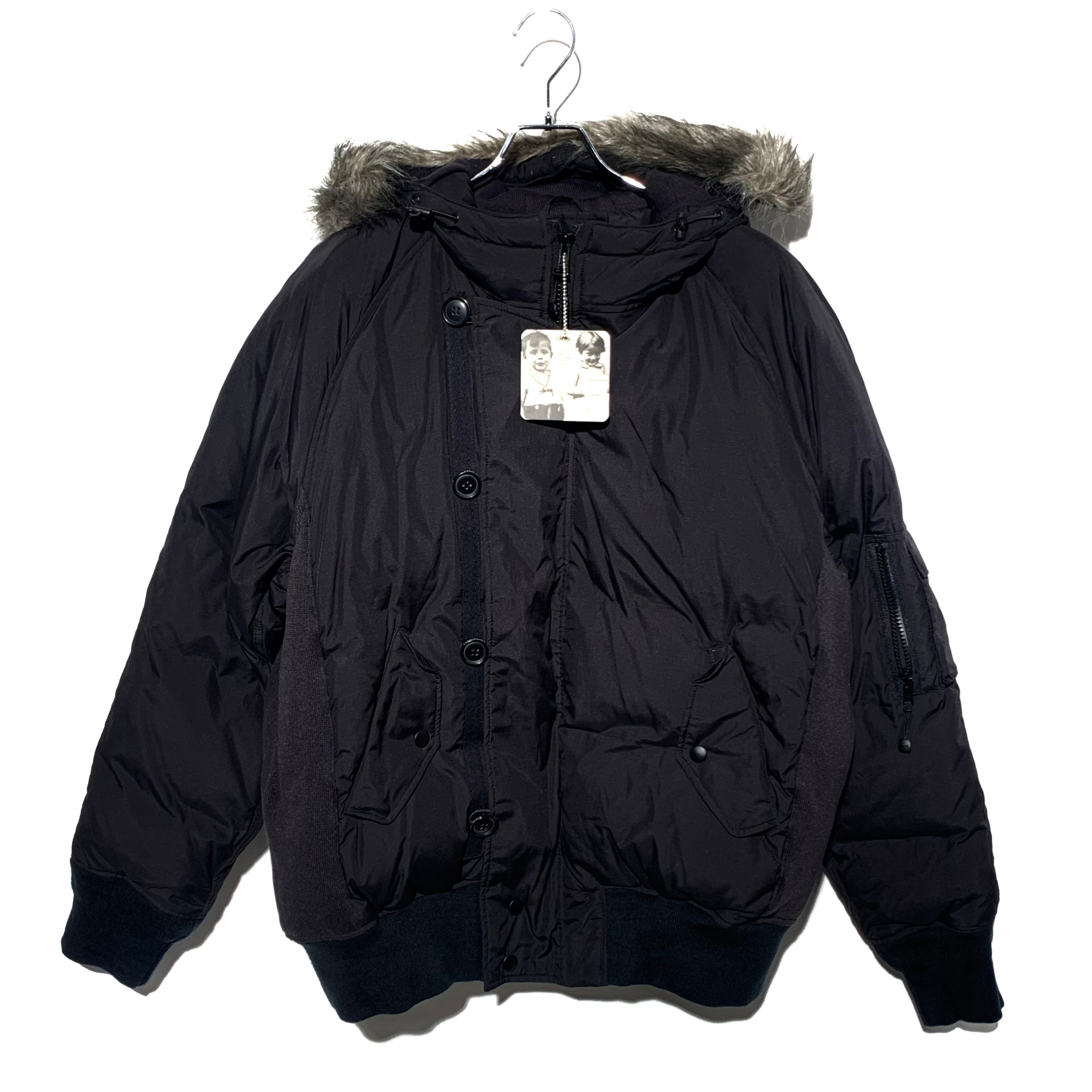 STUSSY N2B MILITARY FUR DOWN JACKET Black