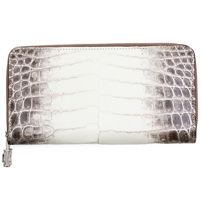 【未使用】LOUIS VUITTON ルイ・ヴィトン ジッピーウォレット メンズ レディース ユニセックス クロコダイル シグネチャー ロゴ LV カデナ パドロック ウォレット 長財布 財布 小物 箱/袋/インボイス付属 オフホワイト 白 仏製 N99373