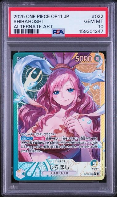 PSA10】しらほし L-P [OP11-022](ブースターパック「神速の拳」) 1枚の