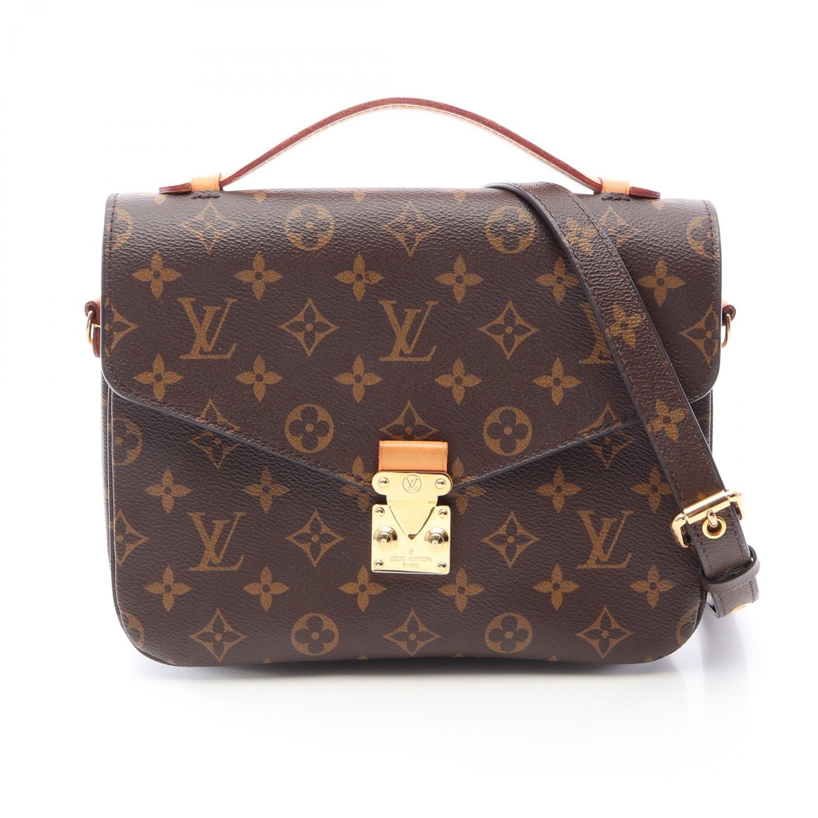 ルイ・ヴィトン LOUIS VUITTON ポシェット メティス MM 2WAY ハンドバッグ バッグ PVCコーティングキャンバス レザー モノグラム レディース ブラウン系 M44875 【中古】