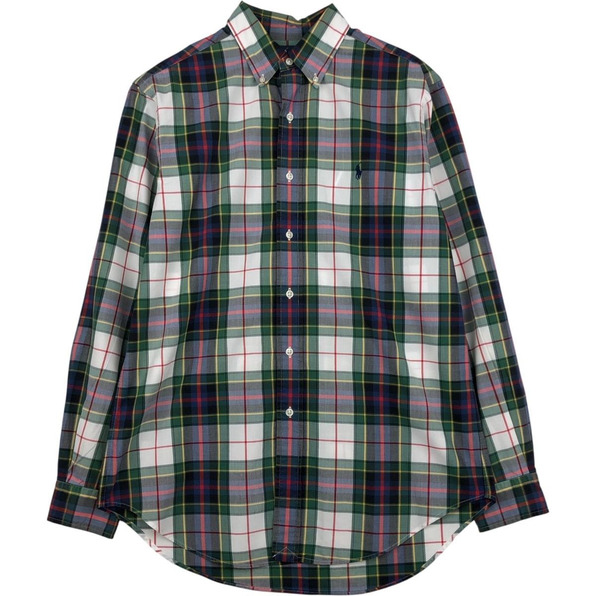 古着 ラルフローレン Ralph Lauren CLASSIC FIT 長袖 ボタンダウンチェックシャツ メンズM相当/eaa643459