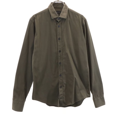 ZARA MAN ザラマン 長袖 シャツ S オリーブ系