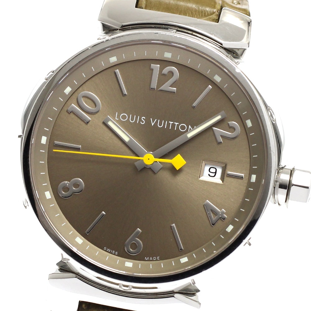 ★箱・保 ルイ・ヴィトン タンブール デイト Q1112 メンズ 【中古】