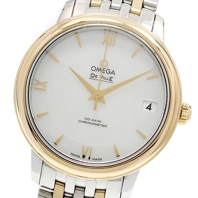 オメガ デビル プレステージ デイト 自動巻き ボーイズ 【中古】