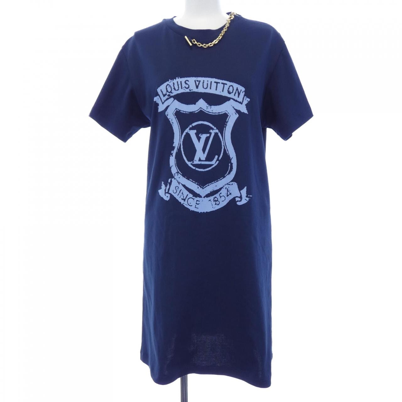 ルイヴィトン LOUIS VUITTON LV クレスト Tシャツドレス FTJD38UOL カットワンピース