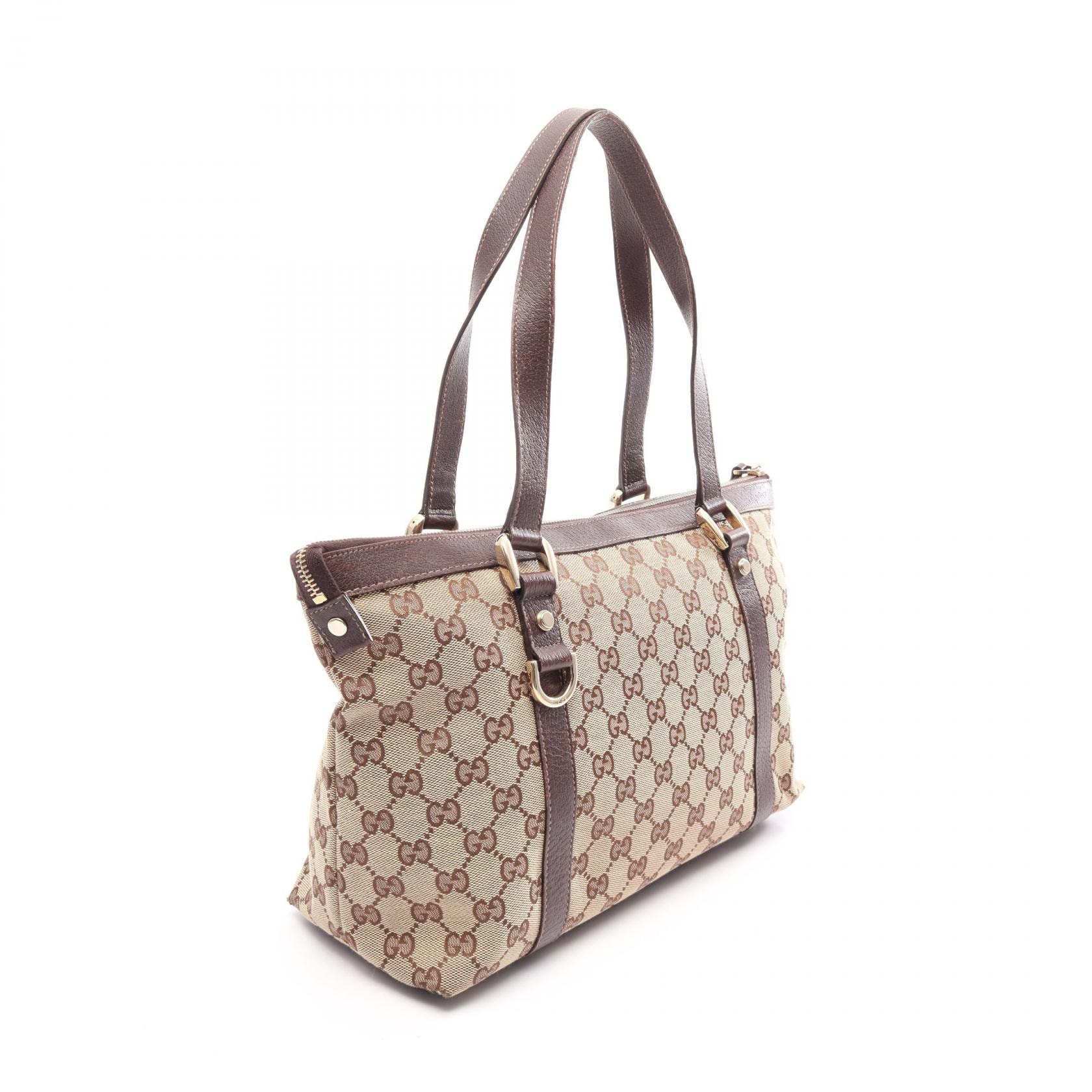 D (傷や汚れあり)】グッチ GUCCI アビー GGキャンバス トートバッグ