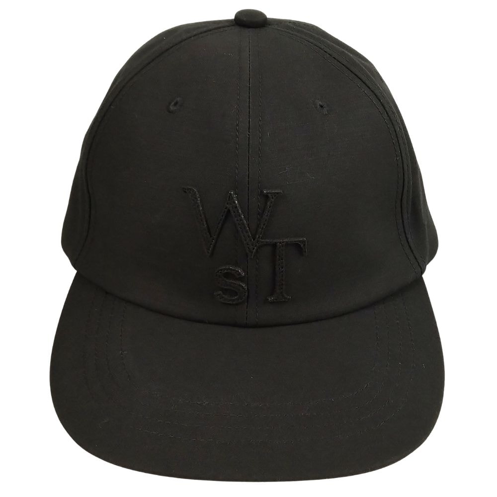 WTAPS sacai Cotton Back Satin Cap 01 黒 WTAPS ダブルタップス x sacai サカイ 24AW COTTON.BACK SATIN