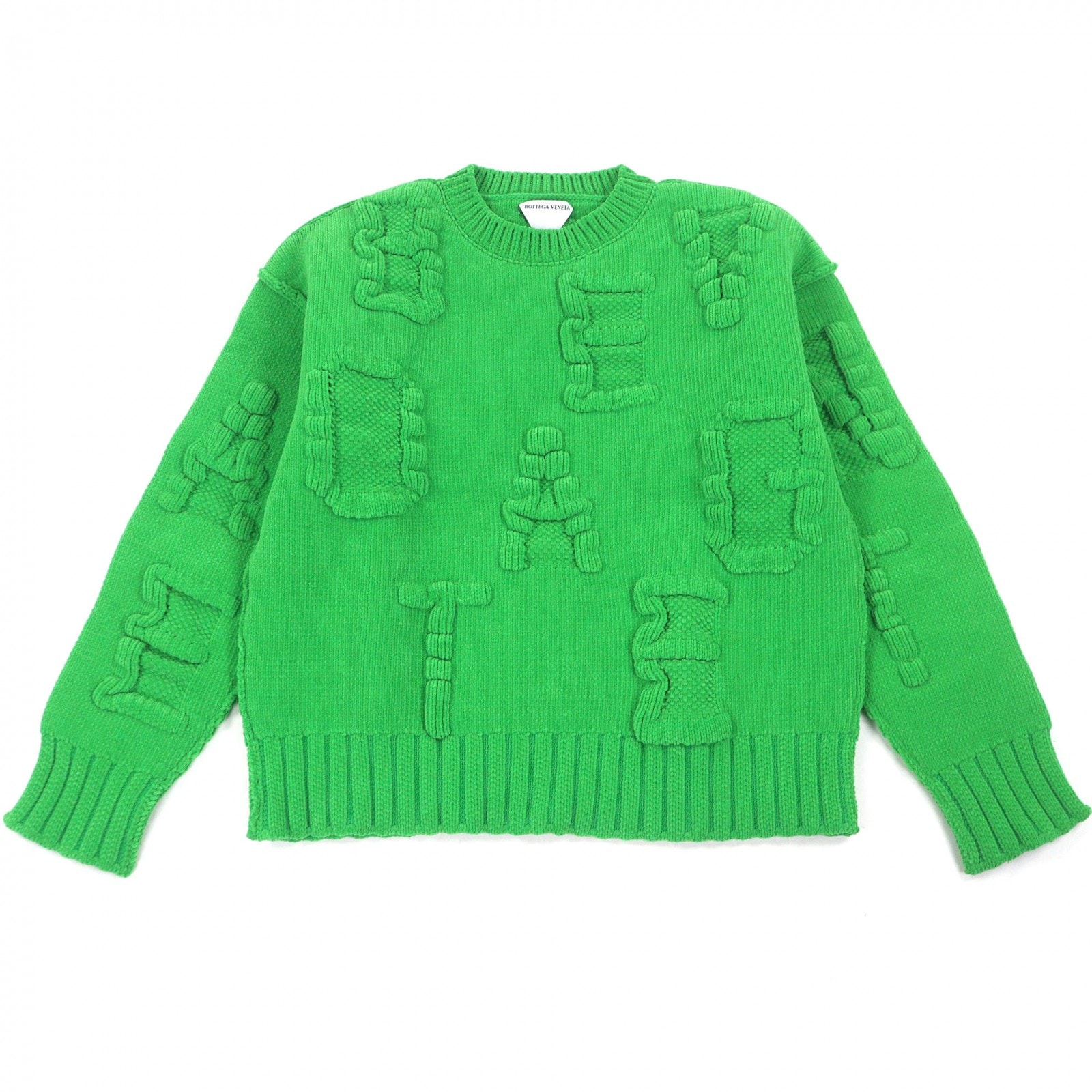極美品 ボッテガヴェネタ セーター グリーン メンズ M 687975