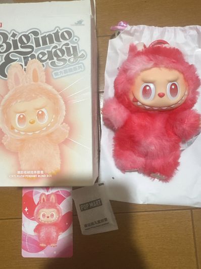 POP MART THE MONSTERS (LABUBU) Big into Energy Series Plush Pendant LOVE