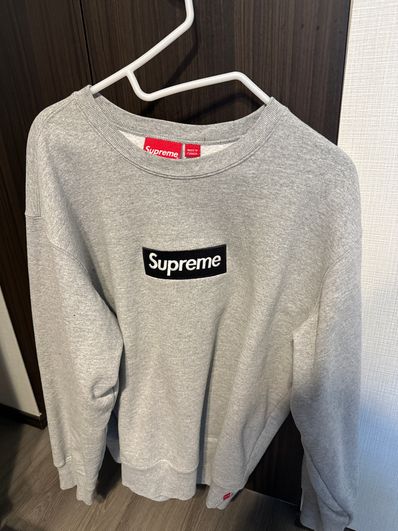 Supreme Box Logo Crewneck "Heather Grey" (22FW)