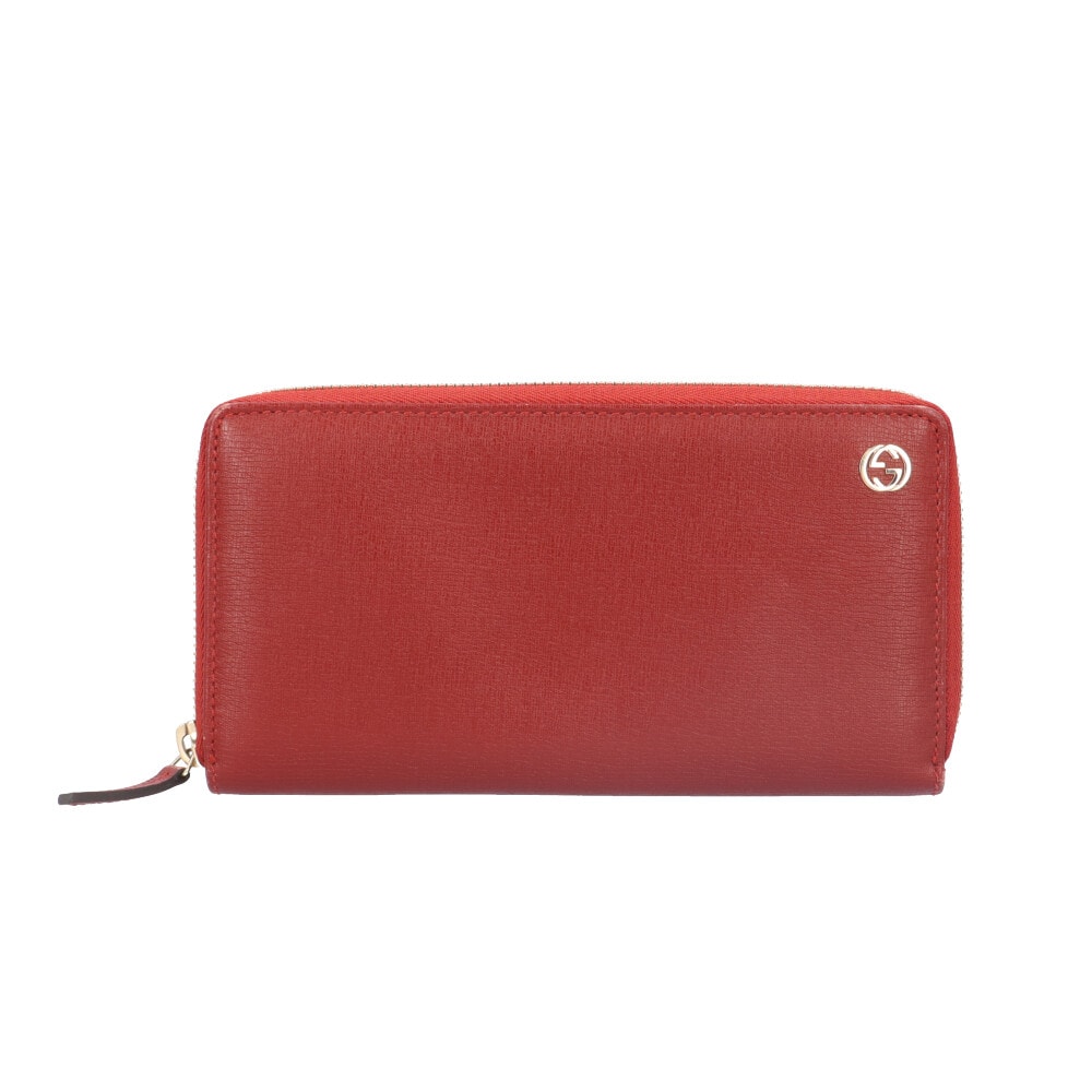 グッチ インターロッキングG 長財布 レザー 309705 レディース GUCCI  中古