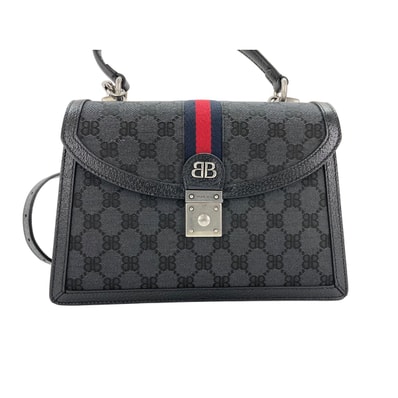 グッチ GUCCI BBキャンバス 2WAY×バレンシアガ ザハッカープロジェクト ハンドバッグ【中古】
