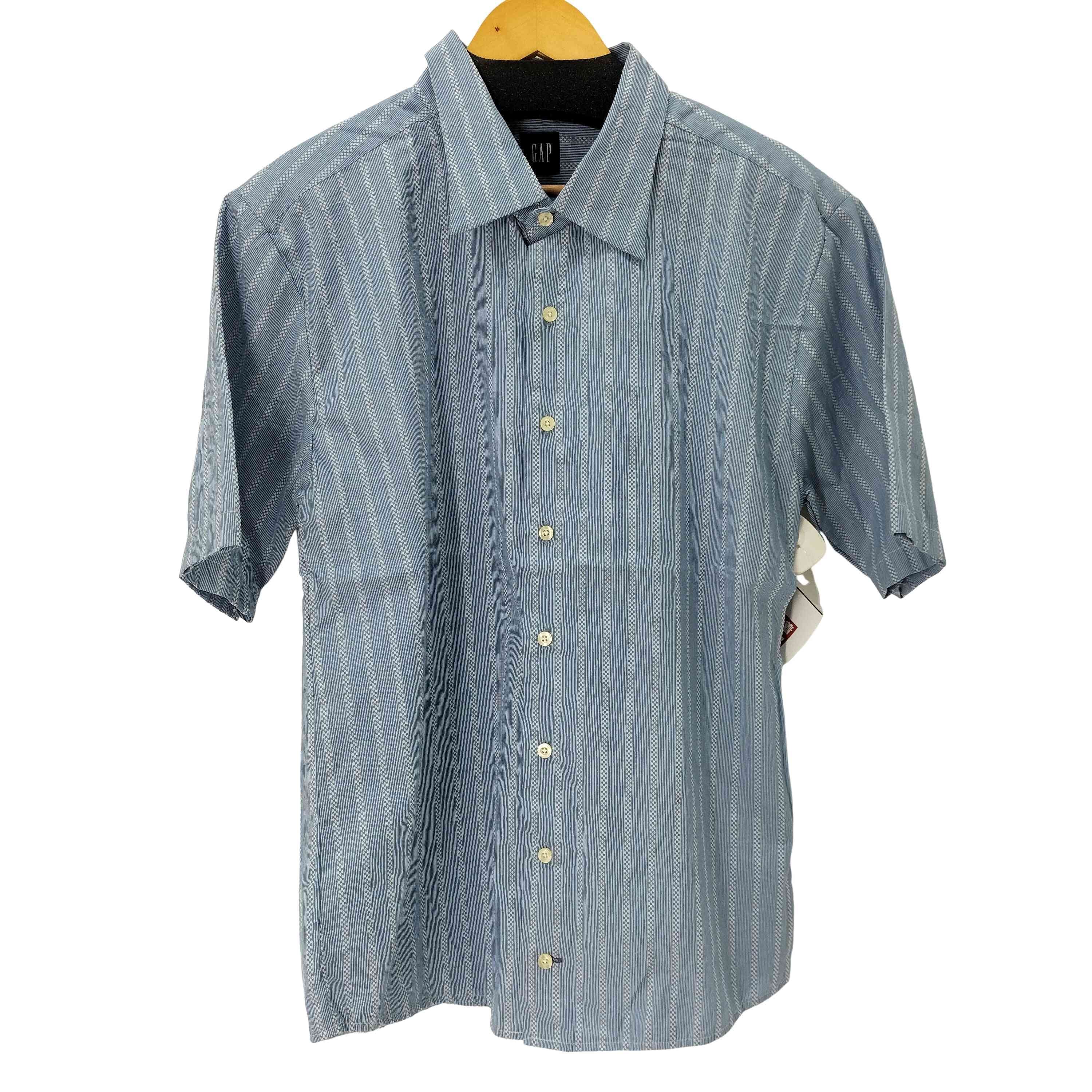 D (傷や汚れあり)】90S FITTED PREMIUM S/S ストライプシャツ