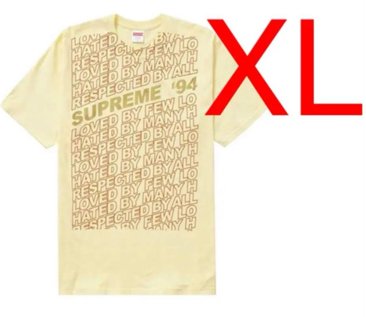 Supreme Respected Tee "Pale Yellow"